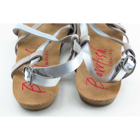Blowfish Toddler Sz‎ 13Medium Silver Sandals Synthetic Girls - Picture 4 of 6